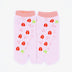 Front view of short pink Tabi Socks " Shika-no Ashiato "