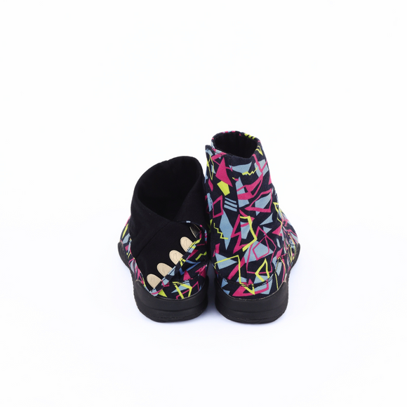 Back view of black Tabi Shoes " DISCO "