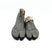 Front view of black Tabi Shoes " BLOSSOM "
