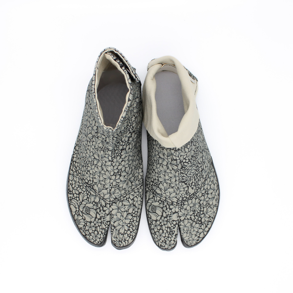 Top view of black Tabi Shoes 