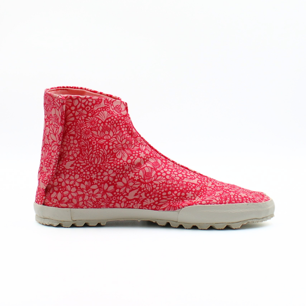 Right side of red Tabi Shoes 