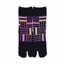 Front view of long black Tabi Socks " Sankuzushi "