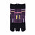 Front view of long black Tabi Socks " Sankuzushi "