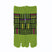 Front view of long green Tabi Socks " Sankuzushi "