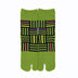 Front view of long green Tabi Socks " Sankuzushi "