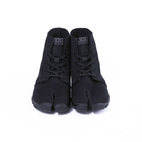 Front view of black Tabi Shoes "SPORTS JOG Ⅱ"