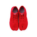 Top view of red Tabi Shoes "SPORTS JOG Ⅱ