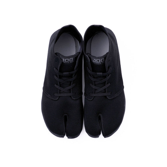 Top view of black Tabi Shoes "SPORTS JOG Ⅱ"