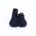 Front view of black Tabi Shoes " U-ten x FLEECE "