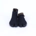 Front view of black Tabi Shoes " U-ten x FLEECE "