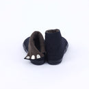 Back view of black Tabi Shoes " U-ten x FLEECE "