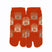 Front view of short orange Tabi Socks " Nara Daibutsu "