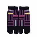 Front view of short black Tabi Socks " Sankuzushi "