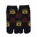 Front view of short black Tabi Socks " Nara Daibutsu "