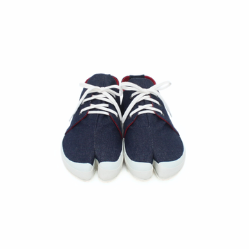 Front view of denim Tabi Shoes " YUI "