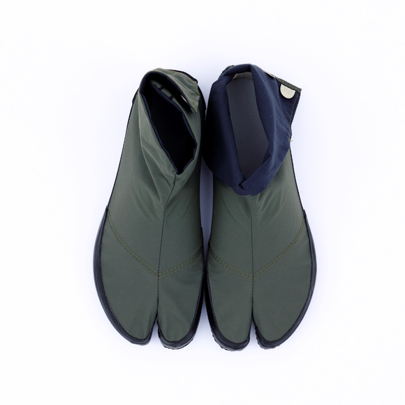 Top view of khaki Tabi Shoes " U-ten "