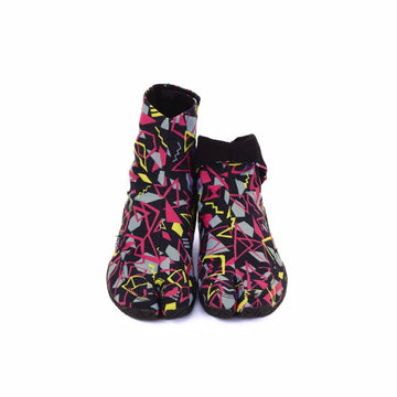 Front view of black Tabi Shoes " DISCO "