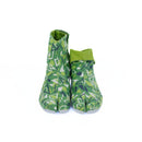 Front view of green Tabi Shoes " DISCO "