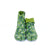 Front view of green Tabi Shoes " DISCO "