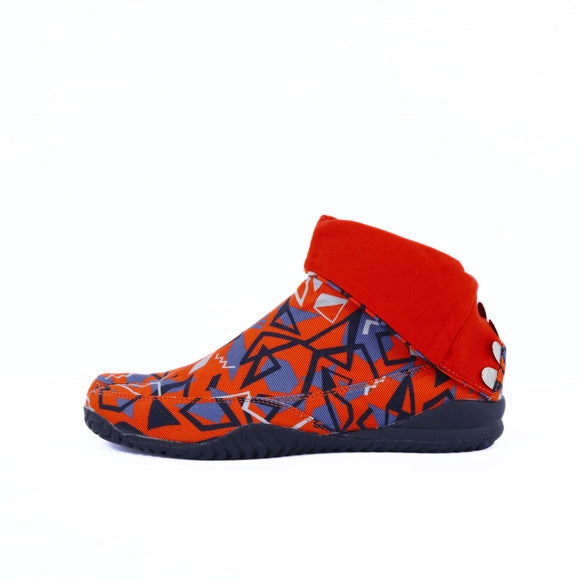 Left side of red Tabi Shoes " DISCO "