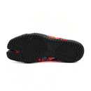 Outsole view of red Tabi Shoes " DISCO "