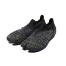 Front view of zebra white Tabi Shoes " hitoe+ "