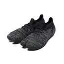 Front view of zebra white Tabi Shoes "hitoe+" with laces