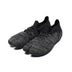 Front view of zebra white Tabi Shoes "hitoe+" with laces