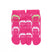 Front view of short pink Tabi Socks " Kamakura Daibutsu "