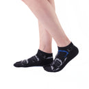 Person wearing long black Tabi Socks " Kamakura Daibutsu ", front view