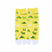 Front view of long yellow Tabi Socks " Mikasayama "– children's size