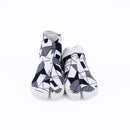 MEMORY Black tabi shoes, front view
