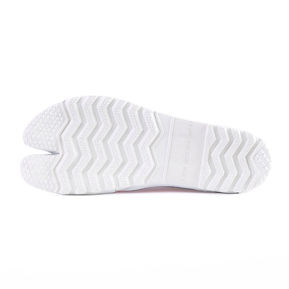 MEMORY Black tabi shoes, sole view