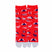 Front view of long red Tabi Socks " Mikasayama "
