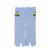 Front view of long blue Tabi Socks " Pixel Densha "