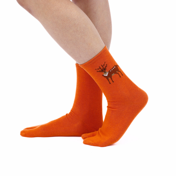 奈良足袋　ピクセル鹿