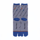 Back view of long gray Tabi Socks " Shika-no Shirasu2"