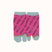 Front view of short pink Tabi Socks " Shirasu2 "
