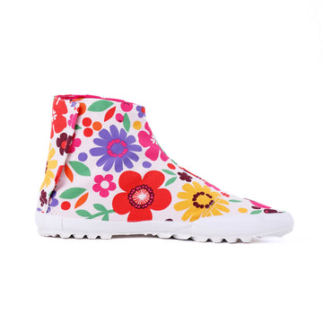 Right side of pink Tabi Shoes " SUN GARDEN "