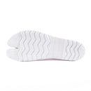 Outsole view of pink Tabi Shoes " SUN GARDEN "
