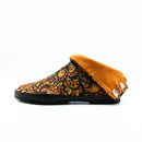 Left side of orange Tabi Shoes " UROKO "