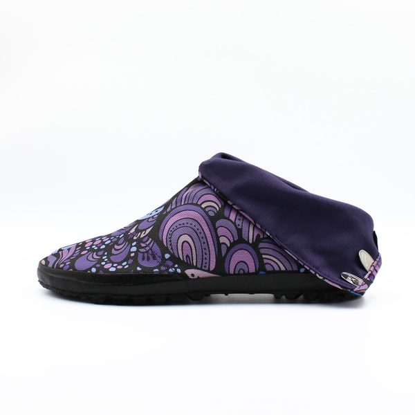 Left side of purple Tabi Shoes 