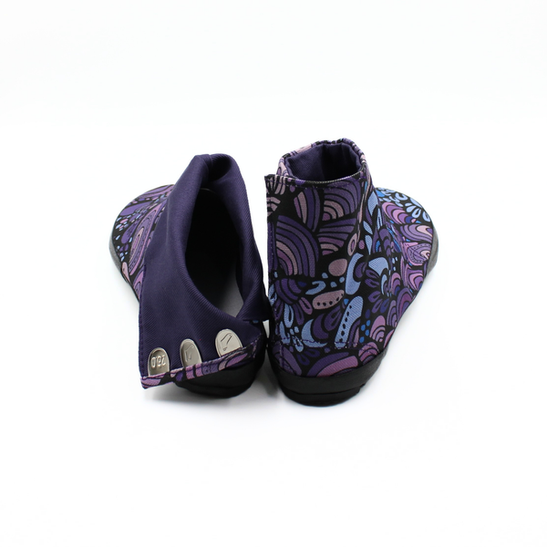 Back view of purple Tabi Shoes 