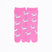Front view of long pink Tabi Socks " Shika Origami "– children's size