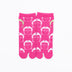 Front view of long pink Tabi Socks " Kamakura Daibutsu "– children's size