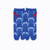 Front view of long blue Tabi Socks " Kamakura Daibutsu "– children's size