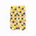 Front view of long yellow Tabi Socks " Chigiri-e "– children's size