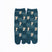 Front view of long green Tabi Socks " Shika Nozoku "– children's size