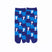 Front view of long blue Tabi Socks " Shika Nozoku "– children's size