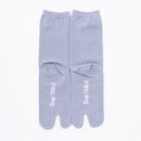Back view of long gray Tabi Socks "TABI-JI"